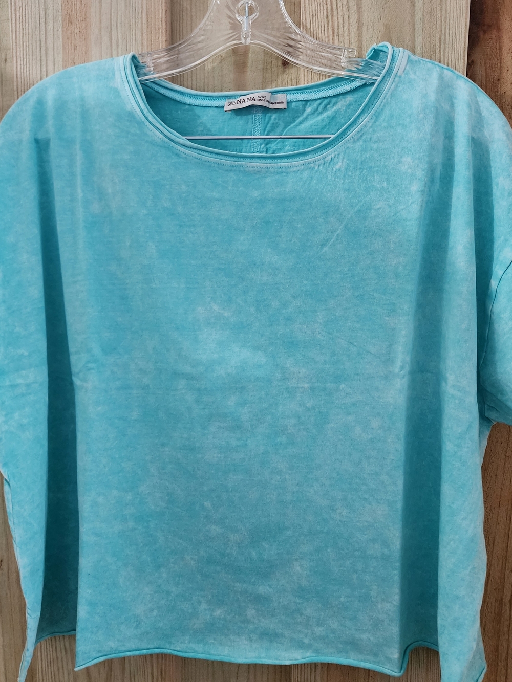 Zenana Mint Washed Short Sleeve Tee. NWT CTW-3526A5